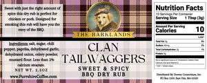 Clan Tailwaggers - Sweet & Spicy BBQ Rub