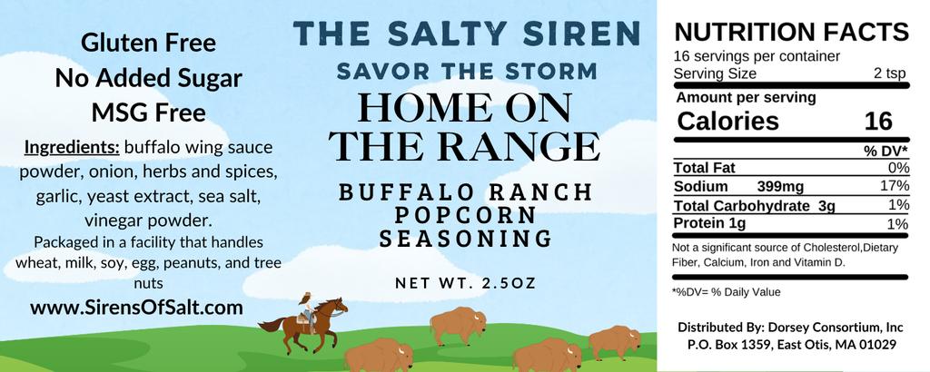 Home On The Range - Buffalo Ranch Popcorn Seasoning