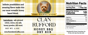 Clan Ruffed - Honey BBQ Dry Rub