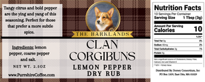 Clan Corgibuns - Lemon Pepper BBQ Rub