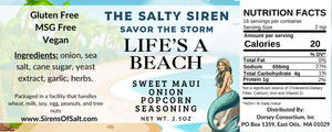 Life's A Beach - Sweet Maui Onion Popcorn Seasoning