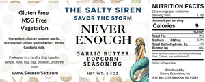 Never Enough - Garlic Butter Popcorn Seasoning