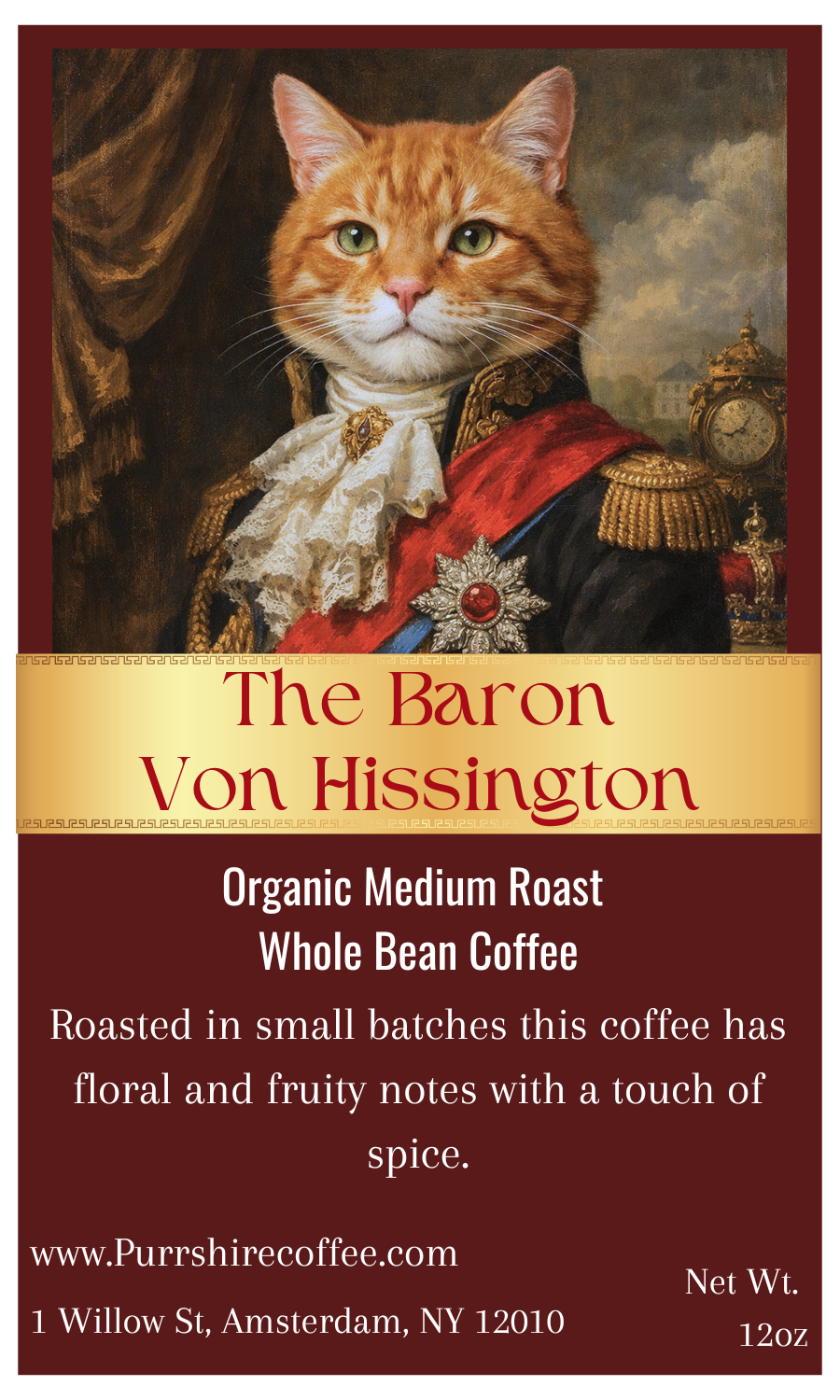 The Baron Von Hissington - Medium Roast Coffee