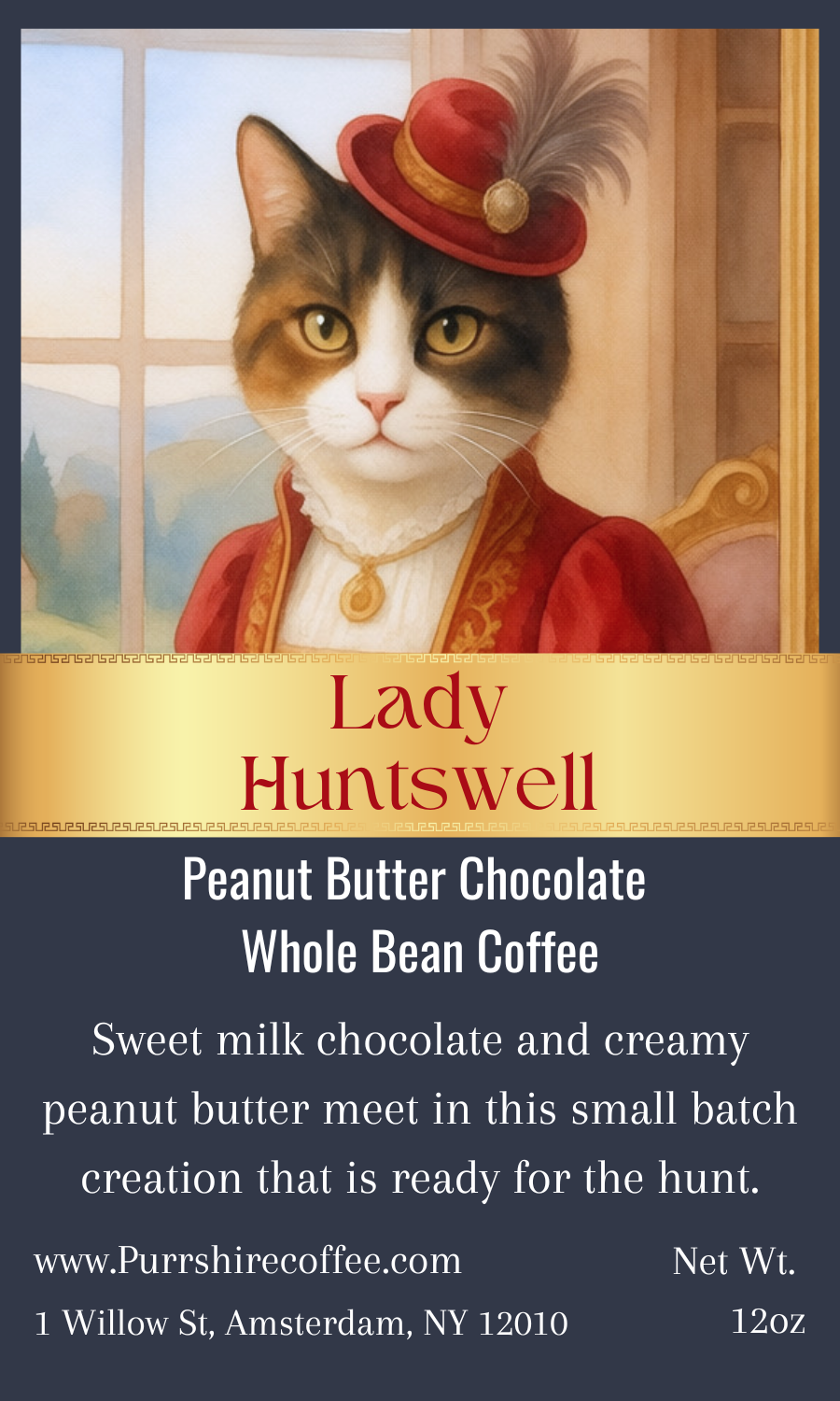 The Lady Huntswell - Chocolate Peanut Butter Flavored Coffee