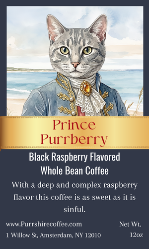 Prince Purrberry- Black Raspberry Flavored Coffee