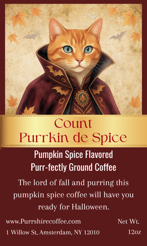 Count Purrkin de Spice- Pumpkin Spice Flavored Coffee